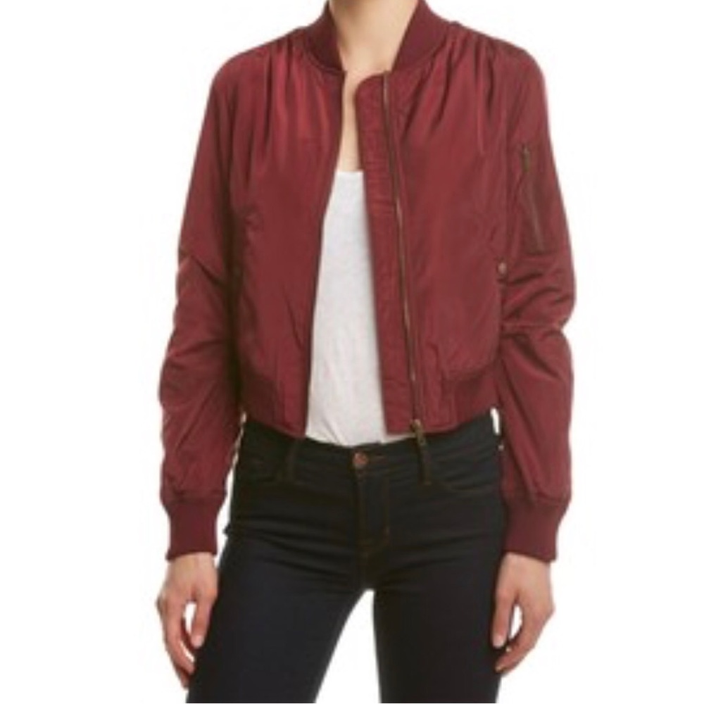 - Romeo & Juliet Couture bomber jacket.